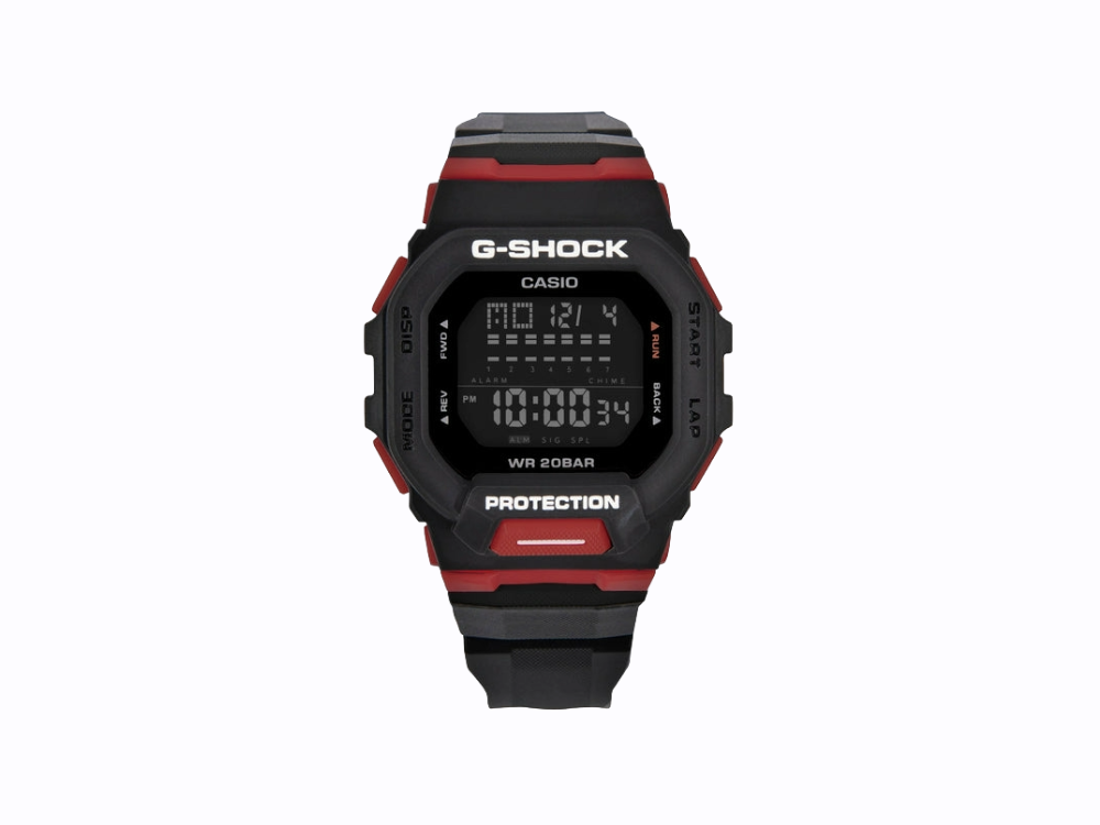 G-Shock GBD-200 Black/Hot Red