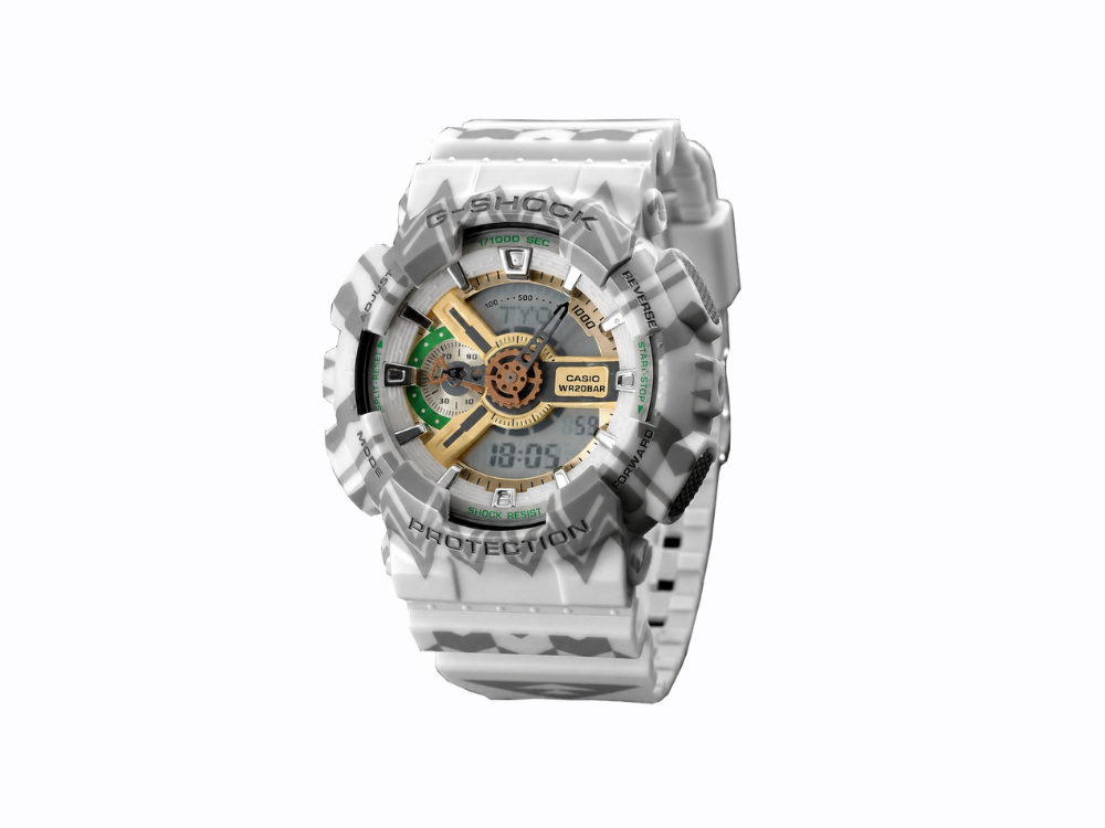 G-Shock GA-110 Camouflage Alb/Gri