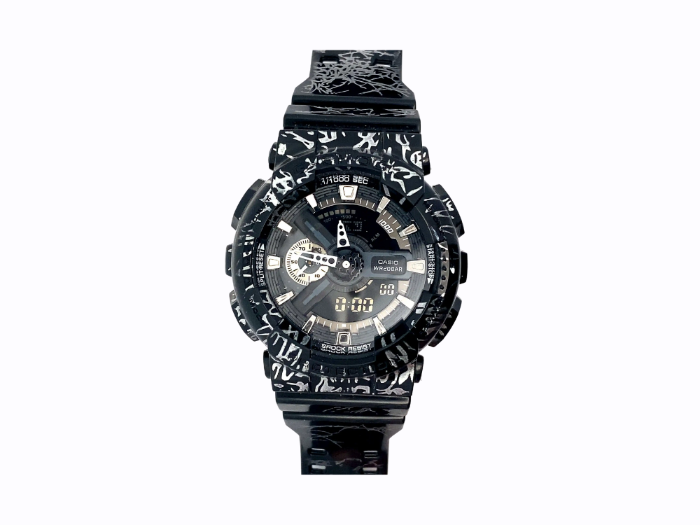 G-Shock GA-110SL Slash Pattern Negru