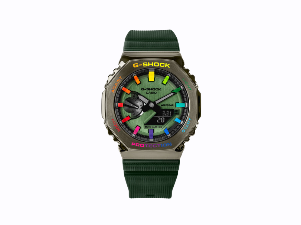 G-Shock GM-2100 Green Rainbow